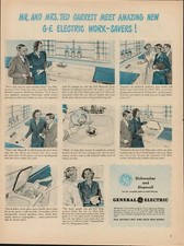 1945 Home Appliances Dishwasher General Electric 1940s Vintage Print Ad Kitchen picture