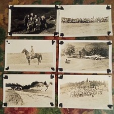 RPPC Fort Ethan Allen Photo Postcard Troops Tents Horse Covered wagon picture