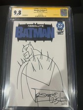 Absolute Batman #1 CGC 9.8 SIGNED & SKETCH by Paul Pope ~ 1st Print Sketch Cover picture