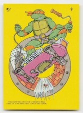 1989 Topps Teenage Mutant Ninja Turtles #9 Michaelangelo (Skateboard) Stickers picture