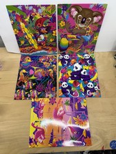 New Vintage Lisa Frank 6 Folders UnPunched Koala Fish Pandas Penguin picture