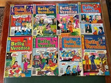 Lot of 8 Betty & Veronica Archie Comics Vintage 1970s 25¢ 30¢ 35¢ 40¢ picture