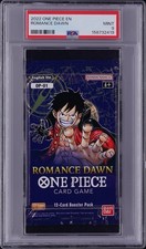 2022 ONE PIECE OP01 PSA 9 PRE-ERRATA PACK ROMANCE DAWN FROM BLUE BOTTOM BOX picture