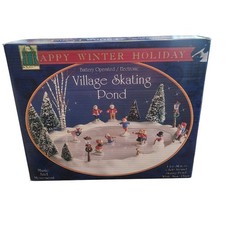 Happy Winter Holiday Village Skating Pond Works  picture