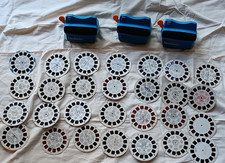LOT 3D VINTAGE 3 View MAster Viewers and 20+Reels Slides retro Disney Quick Draw picture