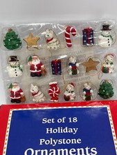 Vintage Giftco Inc. Set of 18 Miniature Toyland Ornaments With Original Box NOS picture