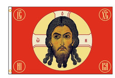 New 2X3 ORTHODOX CHRISTIAN ARMY SOLDIER JESUS CHRIST FLAG BANNER GROMMETS picture