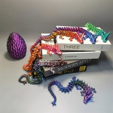 Dragon Eggs,3D Printed Articulated Crystal Dragon in Egg for Gifts,Home,Office picture