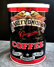 Vintage Harley Davidson Coffee Sealed Unopened 13 Oz Can Custom American Blend picture