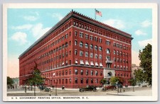 Washington DC US Government Printing Office Early Autos Reynolds Postcard c1920s picture