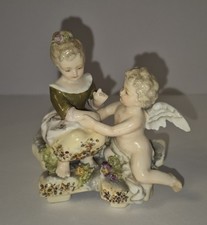 Vintage Meissen Porcelain Cherub Putti Figurine 1676 picture