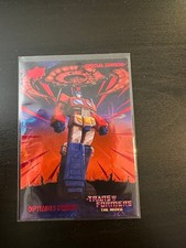 2026 Upper Deck Transformers 40th Anniv Optimus Prime #1 Anniv Red 1359/1986 picture