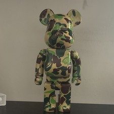 Bearbrick 400% BAPE PLAY Camo Green 2003 Medicom Toy with Authentic Box picture