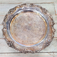 Vintage Reed & Barton King Francis #1696 Silver Plate Serving Platter 11.5 Inch picture