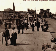 Postcard England, Portsmouth, Southsea, Clarence Pier, Esplanade, Anchor picture