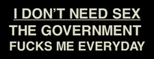 ANTI-GOVERNMENT bumper sticker decal conservative republican picture