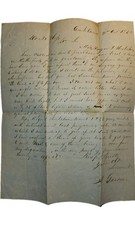 1855 Major Alfred Gardner TN Sheriff Land Sale Letter Dr Nelson Hess Oakland picture