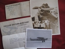 1927 LAST PHOTO Taken of Old Glory Fokker Monoplane & Christening of Aircraft picture