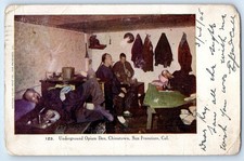 c1905 Underground Opium Den Chinatown San Francisco California CA Postcard picture