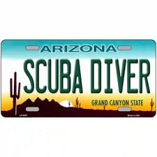 Arizona Scuba Diver  Novelty License Plate Frame Tag Sign Car Truck Wall Home picture