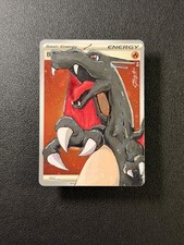 SHINY CHARIZARD Hand Painted 1/1 Altered Art Holo Pokemon Energy Card Teeroy.Art picture