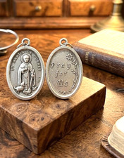 Vintage St. Martin de Porres Pray For Us Medal Pendant – Patron of Social Justic picture