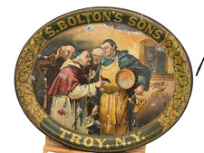 Original ca. 1910 S. BOLTON'S SONS beer tray, Troy NY - pre-prohibition  LARGE picture