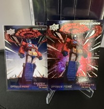 2026 Upper Deck Transformers The Movie 40th Optimus Prime Base+Galaxy Rare  Card picture