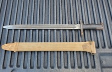 WWII US Military Model 1943 1905 UFH Rifle Bayonet Knife + Scabbard TR1624 picture