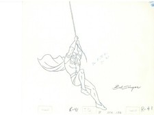 Robin- Superfriends- Original Production Drawing Signed by Bob Singer picture