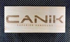 Canik Superior Handguns Pistol Wood Sign 12x5 Collectors picture