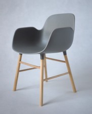 Normann Copenhagen 1/6 Scale Miniature Grey Chair Dollhouse Furniture Designer picture