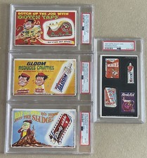 (4) Vintage 1969 Topps Wacky Ads Slabs “Read”  picture