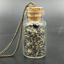 Authentic Iwo Jima Sand Necklace 15ml Bottle Pendant Marine Collected 2001 picture