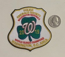 2019 Washington Nationals World Series Champions Police Emerald Society Patch picture