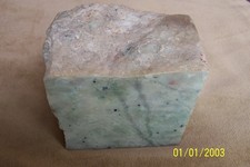 Nephrite JADE-3.9 lb block of light green nephrite picture