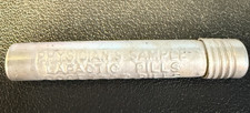 Vintage Empty Aluminum Sharp & Dohme Lapactic Pill Box Container Sample Collect picture