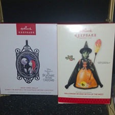 Hallmark Keepsake Disney Ornament Lot (2) Wiz Of OZ 2013 BRAND NEW NBC IS MIB picture