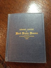 1923 Grand Lodge of Mark Master Masons Constitutions  Freemasonry masonic/726 picture