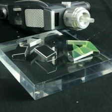 Star Trek, Phaser Lock Plate, Mirror Polished, Die Cut, Aluminum NEW ITEM picture
