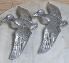 Vintage Bruce Fox Design Wilton Armetale Pewter Mallard Duck Handles Pair picture