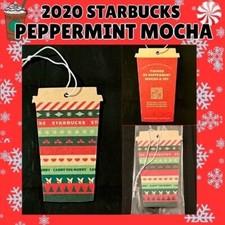 2020 LIMITED EDITION STARBUCKS PEPPERMINT MOCHA CAR/AIR FRESHENER SEALED NEW picture