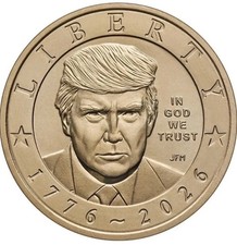 PACK OF 5: 2026 P President Trump Semiquincentennial $1 Coin  picture