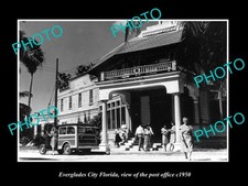 Everglades City Florida The Post Office c1950 Old Large Historic Photo picture
