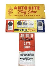 Vtg 1941 Auto Lite Spark Plug Data Book Check Indicator Outer Sleeve Diagnostic picture