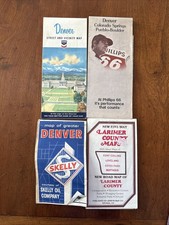 Vintage Collector's Maps Of Denver & Larimer County 1964 1972 1983 Petroliana picture
