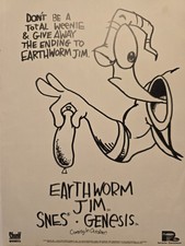 Rare Vintage 90s Video Game Ad Lot Earthworm Jim Star Trek Sega Visions picture
