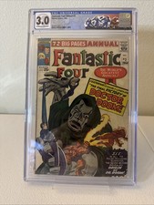 FANTASTIC FOUR ANNUAL #2 - ORIGIN OF DOCTOR DOOM, CUSTOM LABEL - CGC 3.0 picture