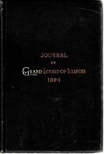 Journal Of Proceedings-1894-57th Annual Session-Grand Lodge Of IL-IOOF-1156 Pgs picture