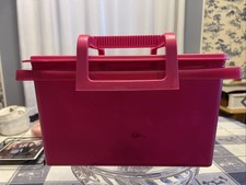 Tupperware Stow-N-Go Craft Or Picnic Carry All Tote w/Handle NEW picture